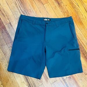 The North Face Horizon Shorts Mens 36 Blue Gray Hiking Athletic Cargo Trail Carg